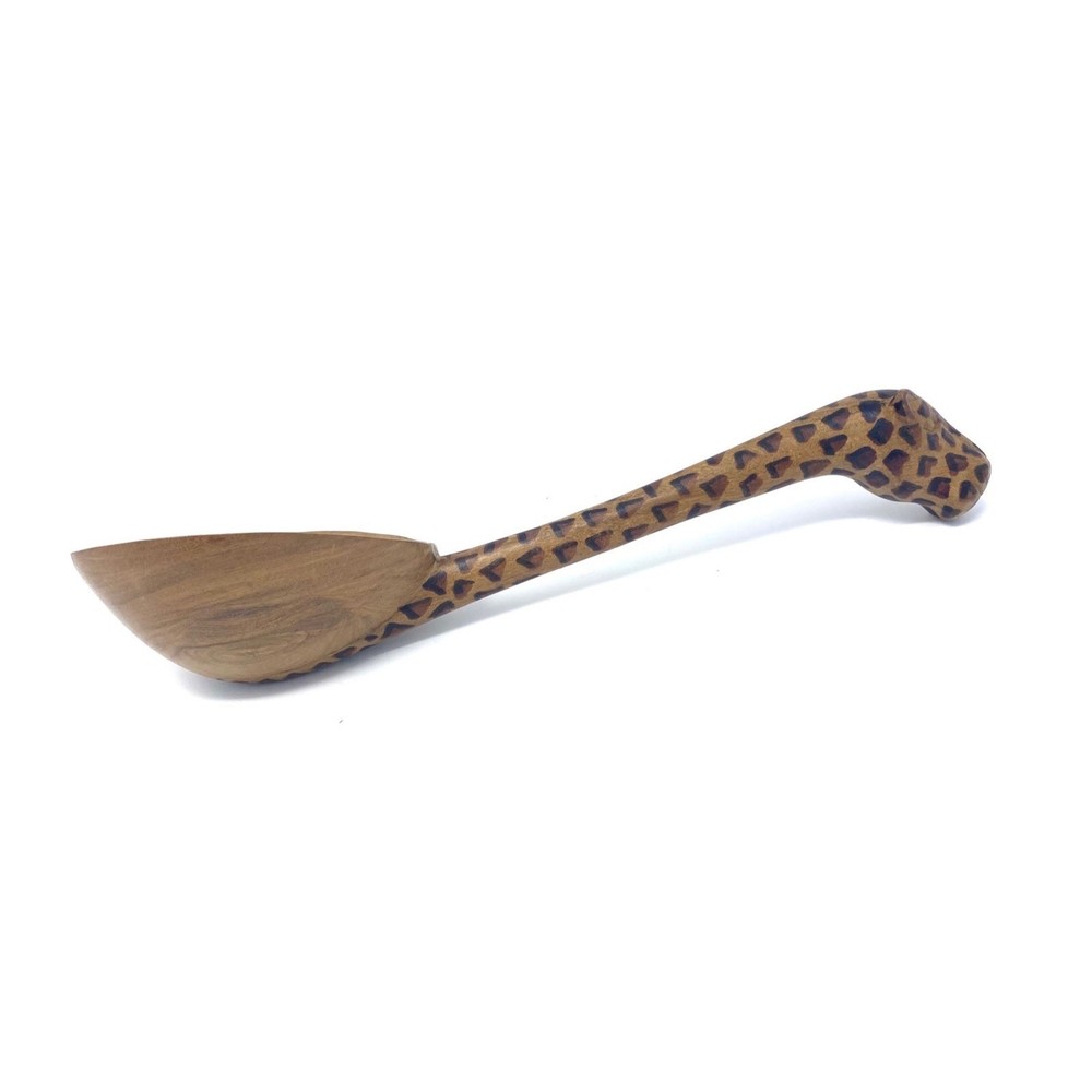 Safari Animal Wood Carved Kitchen Ladle